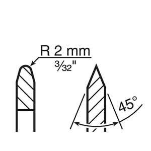 TORMEK 2 STK.LRBR FOR LA120=2 OG 45G