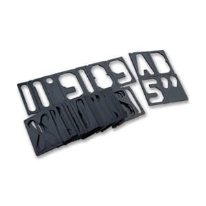 MILESCRAFT BOKSTAV/TALL SETT 64MM