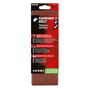TREND PUSSEBÅND 75X457 K40 ALU OX 3 STK